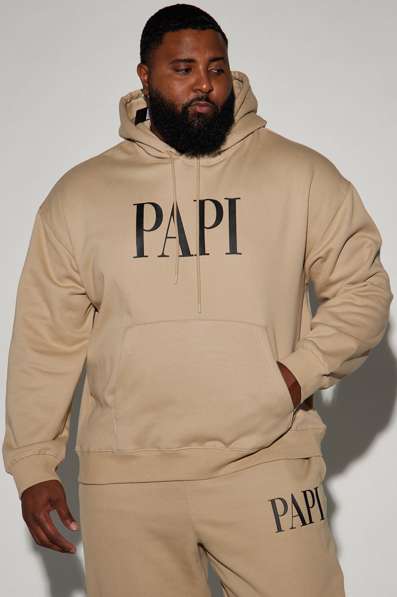 Family Goals Papi Hoodie - Taupe