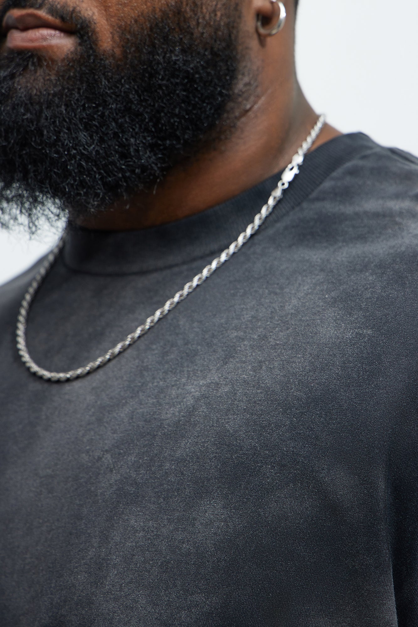 Dion Oversized Long Sleeve Tee - Black