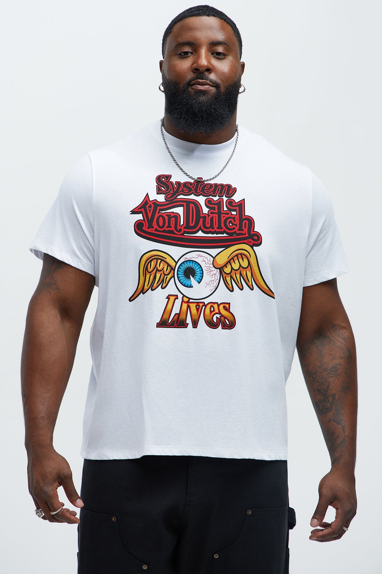 Von Dutch System Lives Short Sleeve Tee - White