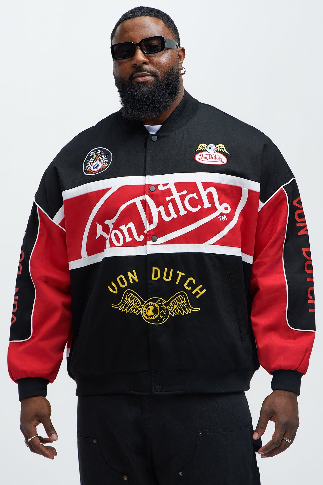 Von Dutch System Jacket - Black/Red