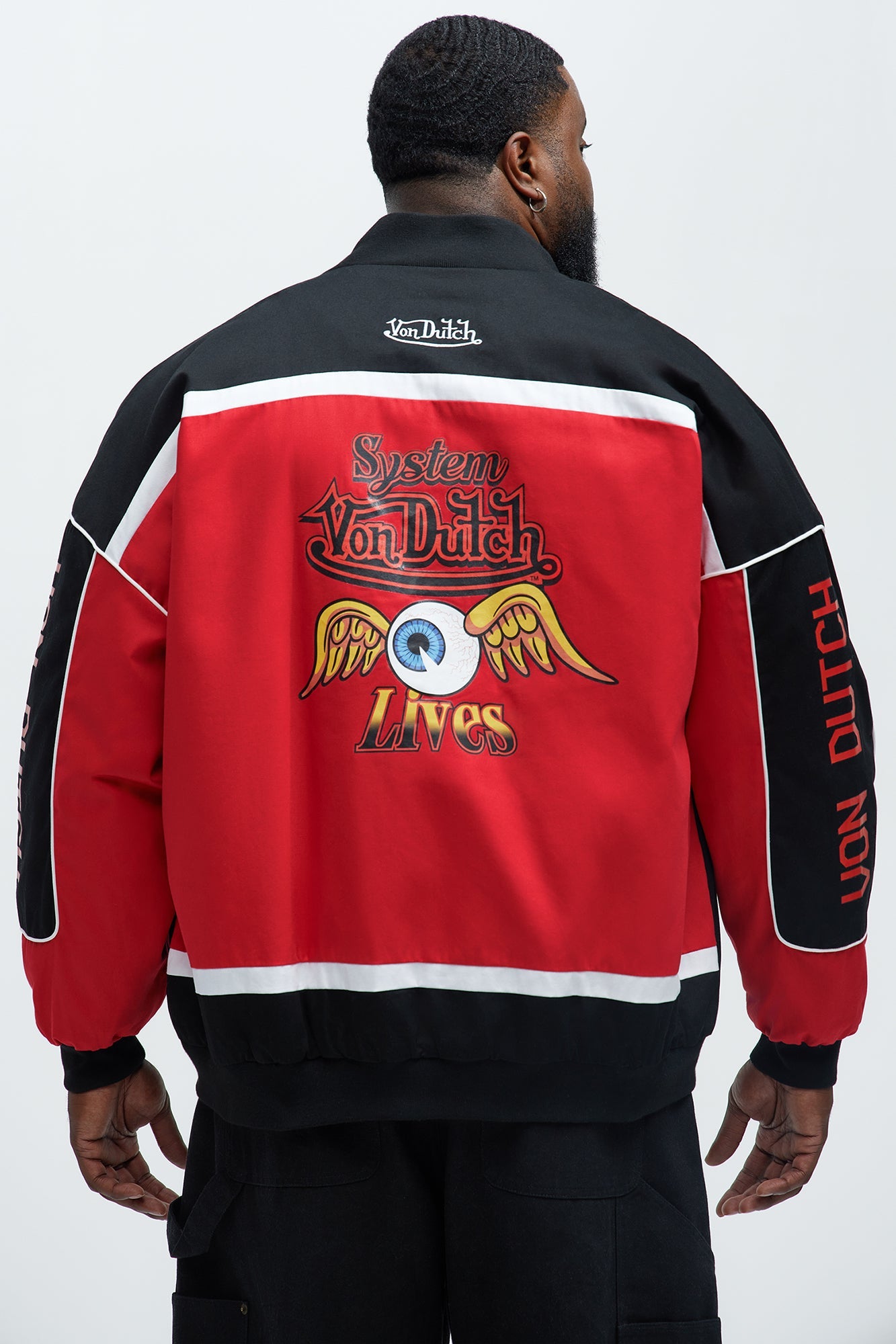 Von Dutch System Jacket - Black/Red