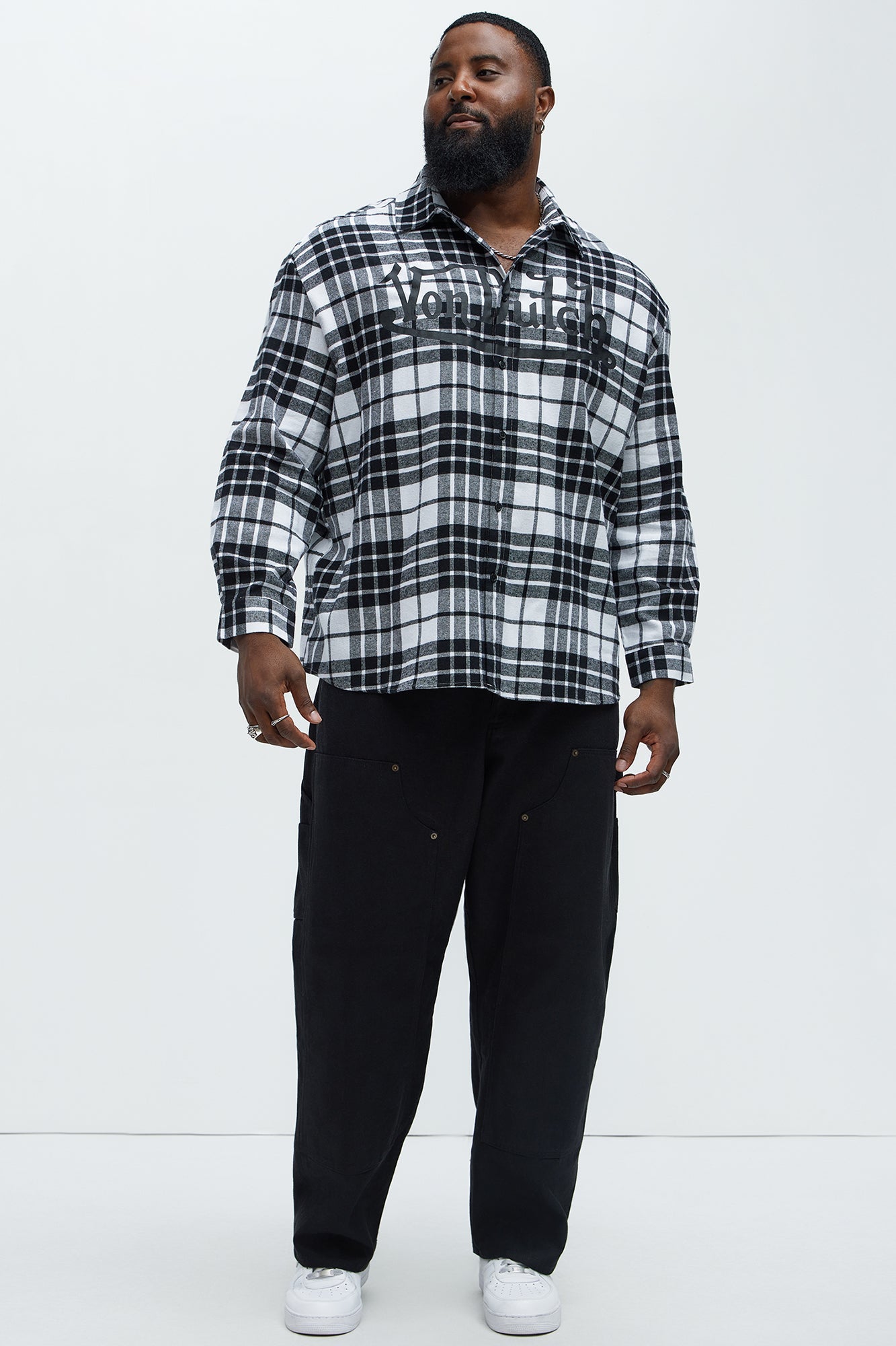 Von Dutch Eyeball Flannel - Black/combo
