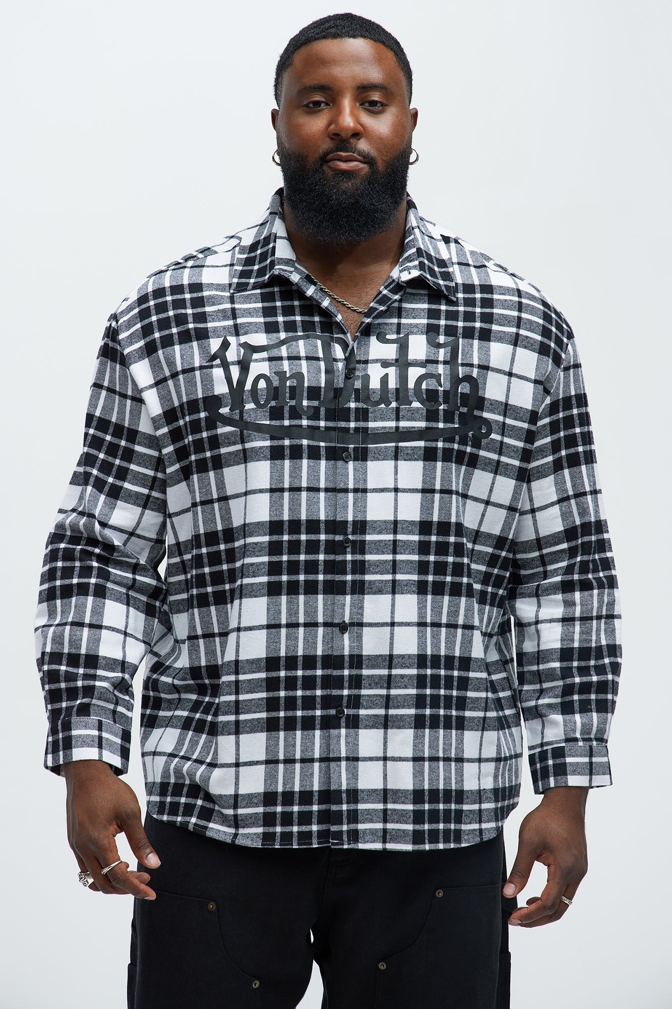 Von Dutch Eyeball Flannel - Black/combo