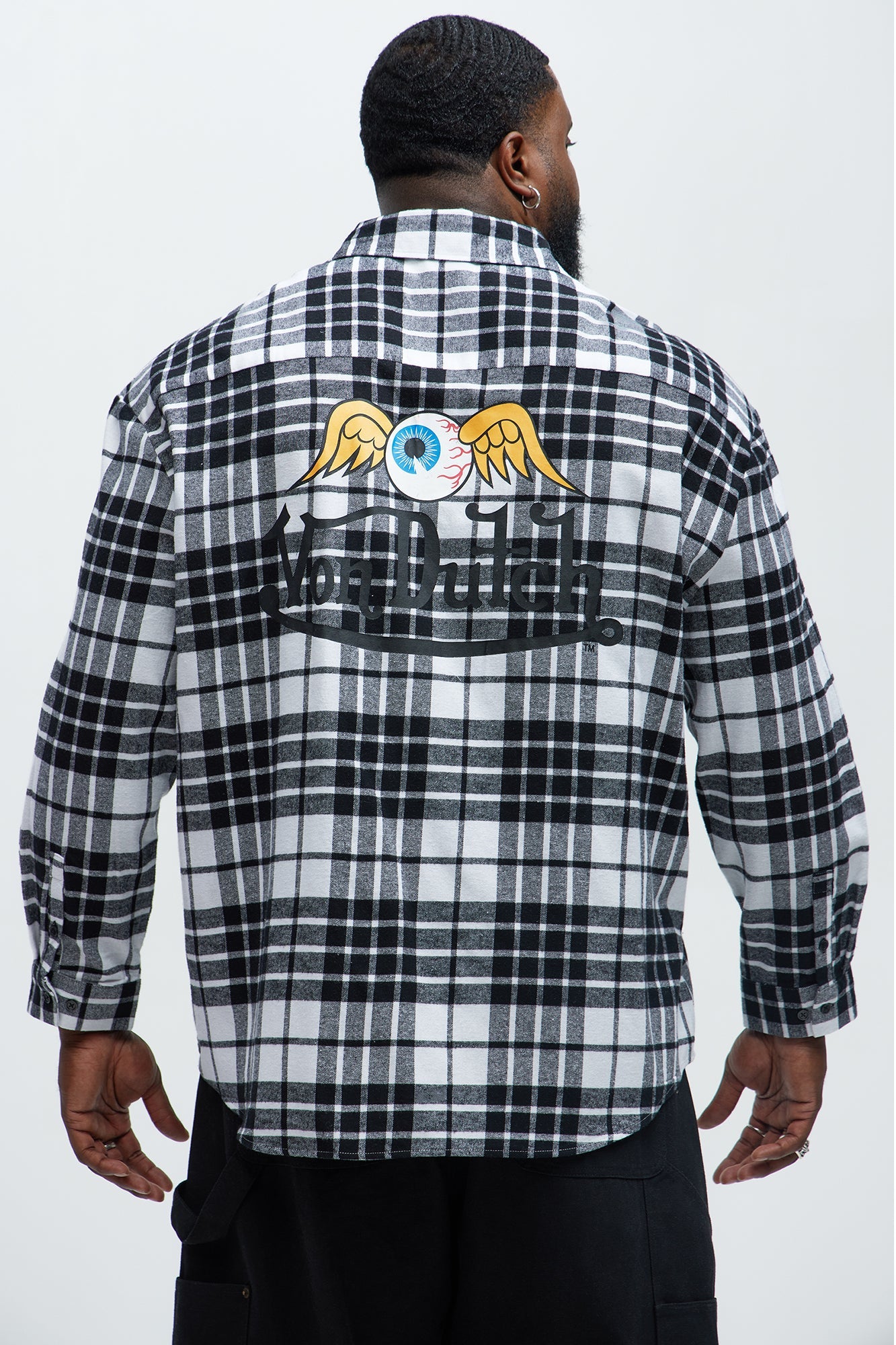 Von Dutch Eyeball Flannel - Black/combo