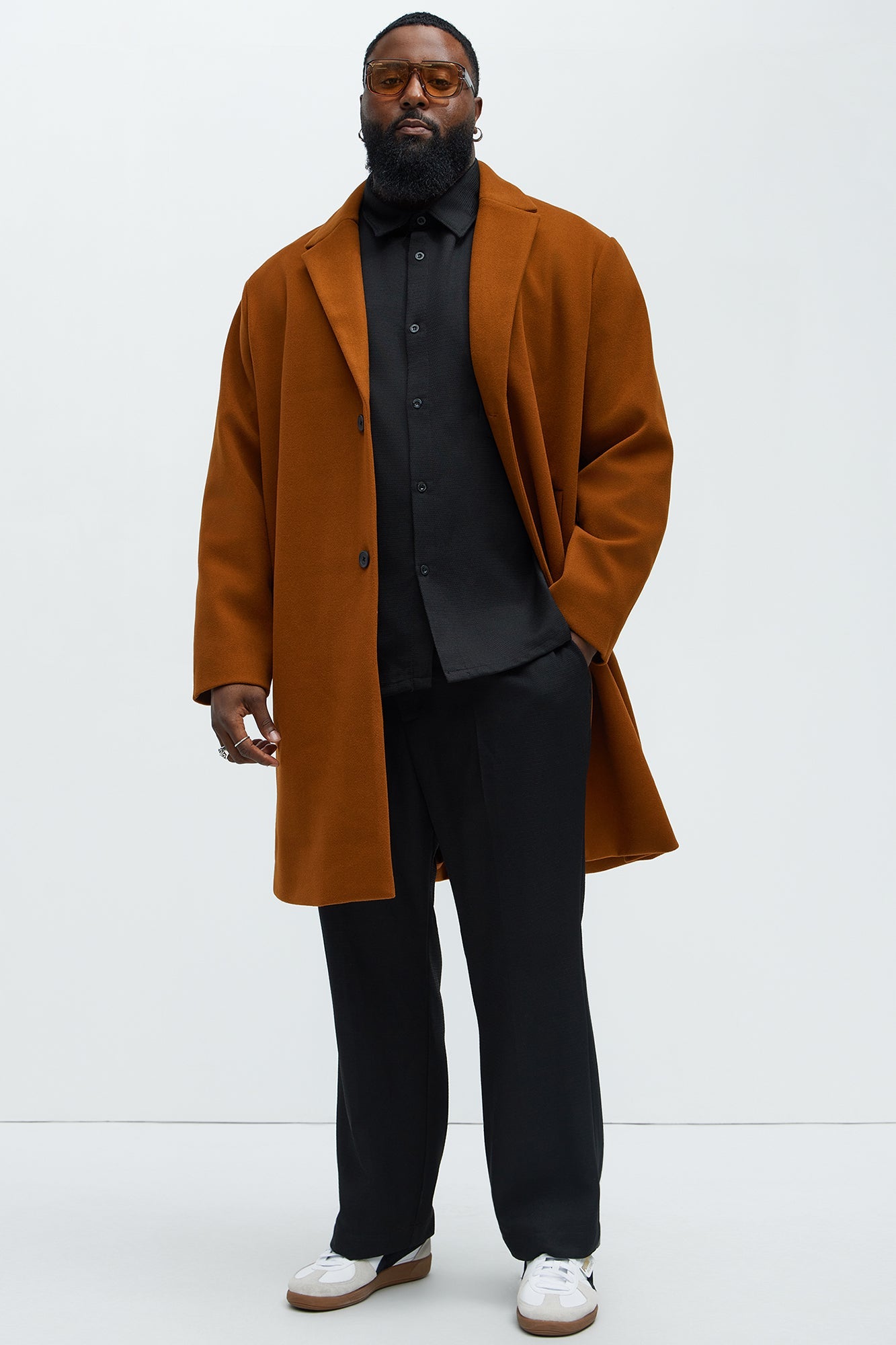 Tomsk Wool Long Coat - Brown