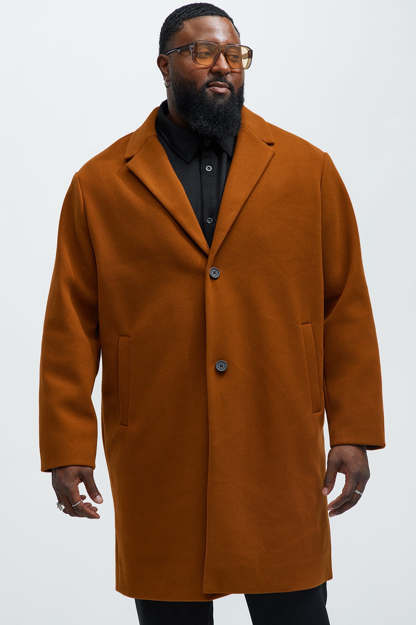 Tomsk Wool Long Coat - Brown