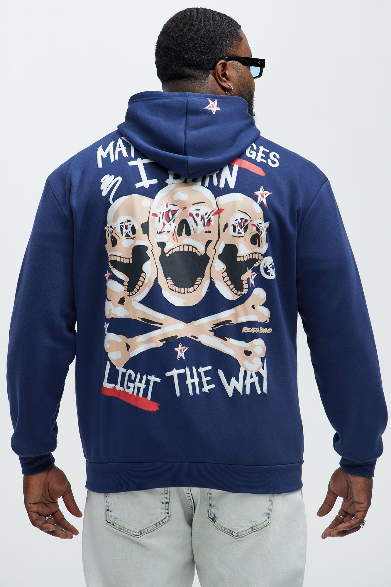 Burning Bridges Hoodie - Blue