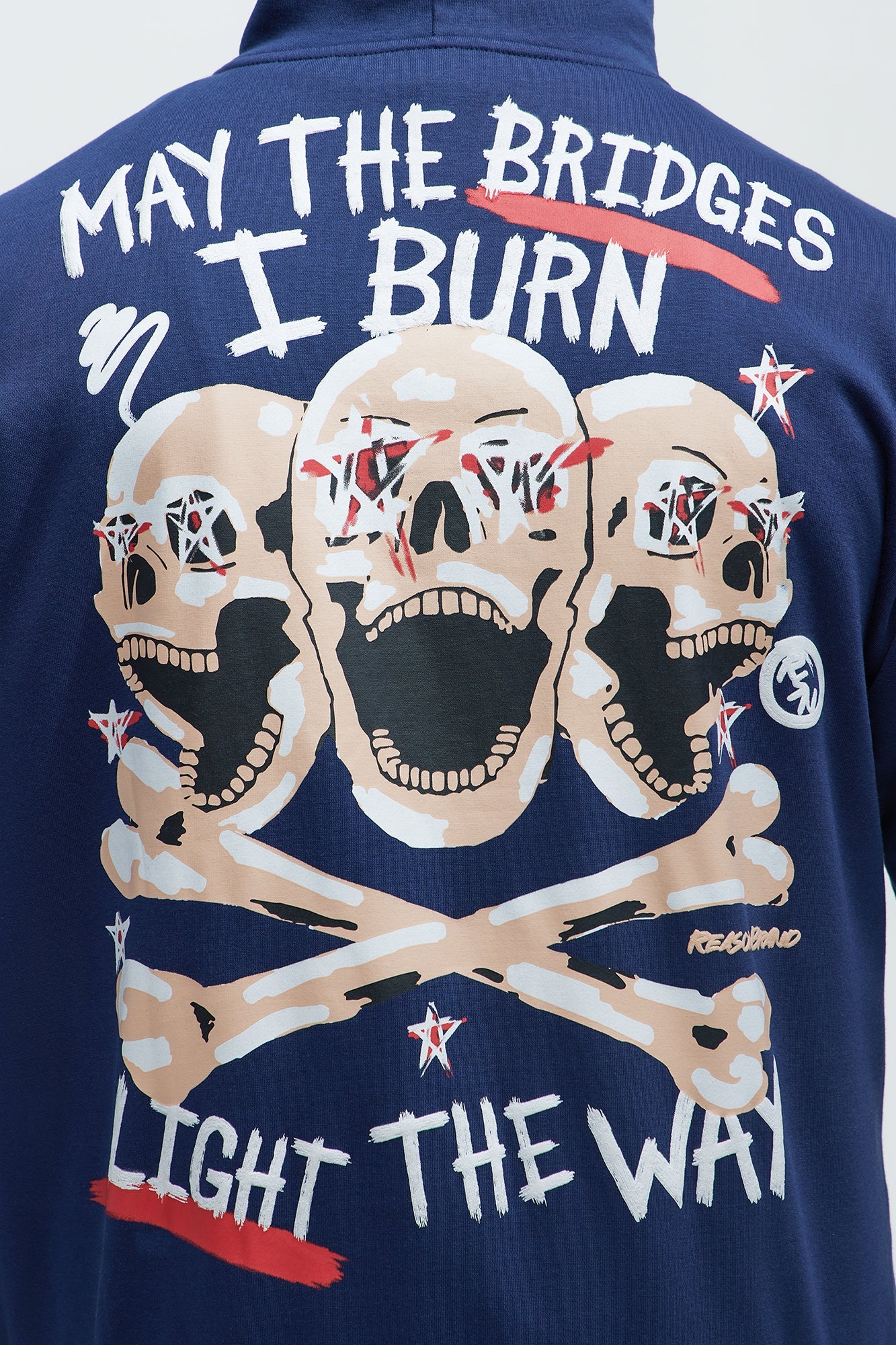 Burning Bridges Hoodie - Blue