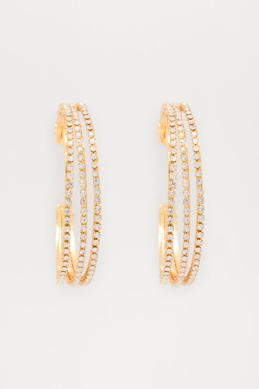 Ready For You Hoop Earrings - Gold