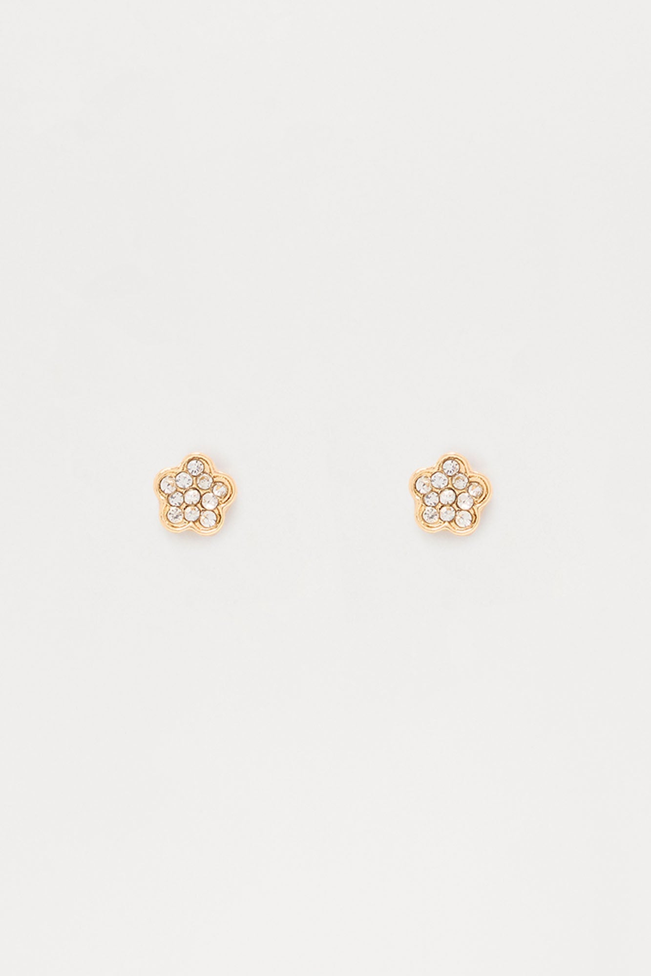 Cute Clovers Stud Earrings - Gold
