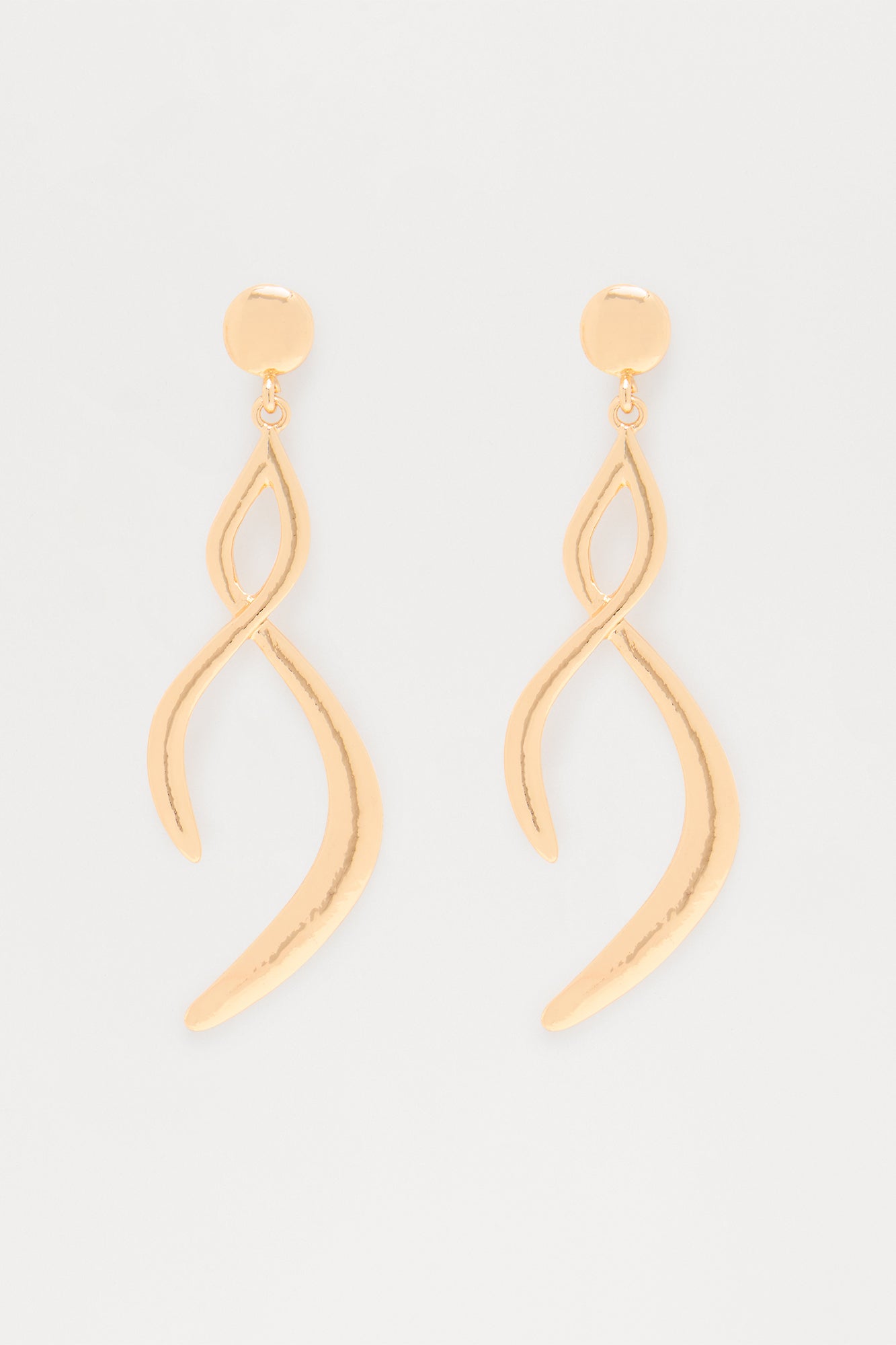 Mysterious To Me Drop Earrings - Gold