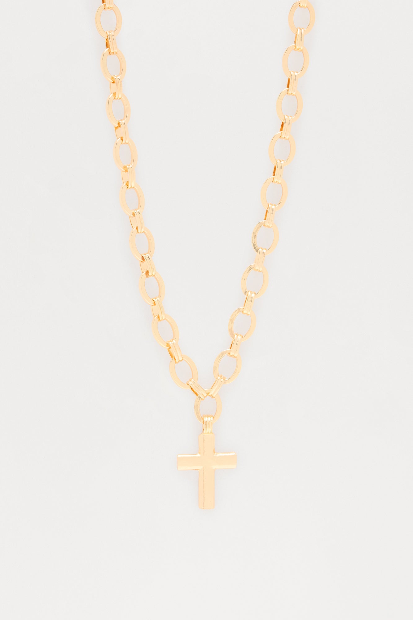 Have Faith In Me Pendant Necklace - Gold