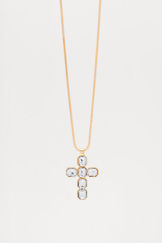 Do I Cross Your Mind Pendant Necklace - Gold