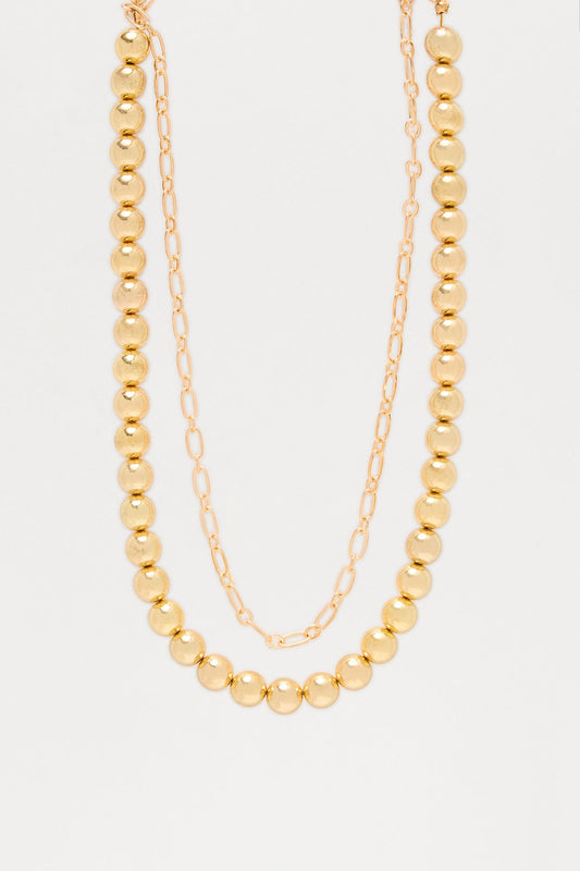 Till Next Time Layered Necklace - Gold