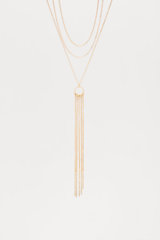 Anything For You Lariat Necklace - Gold