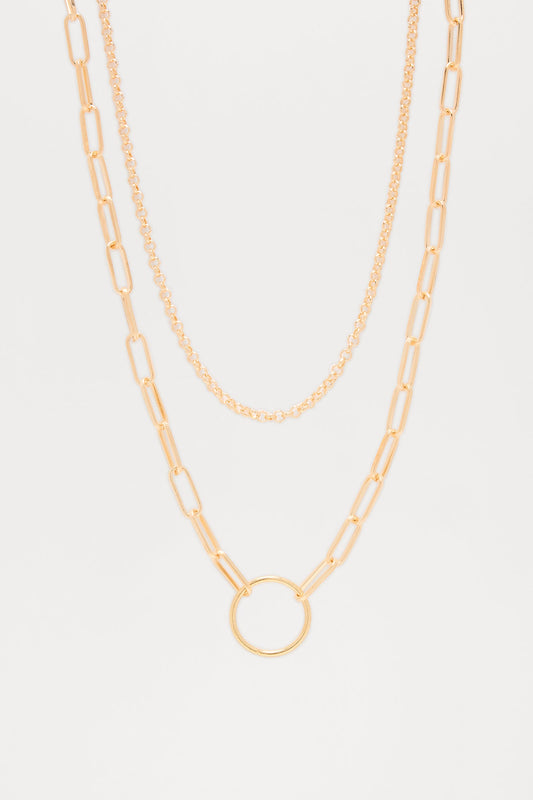 Slick Vixen Layered Necklace - Gold