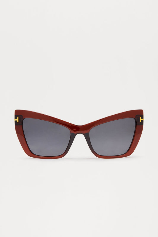 Paloma Cat Eye Sunglasses - Brown