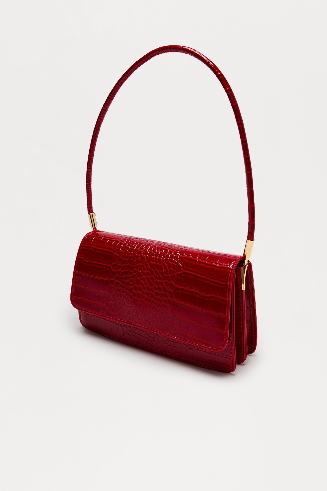 Croc Star Faux Leather Bag - Red