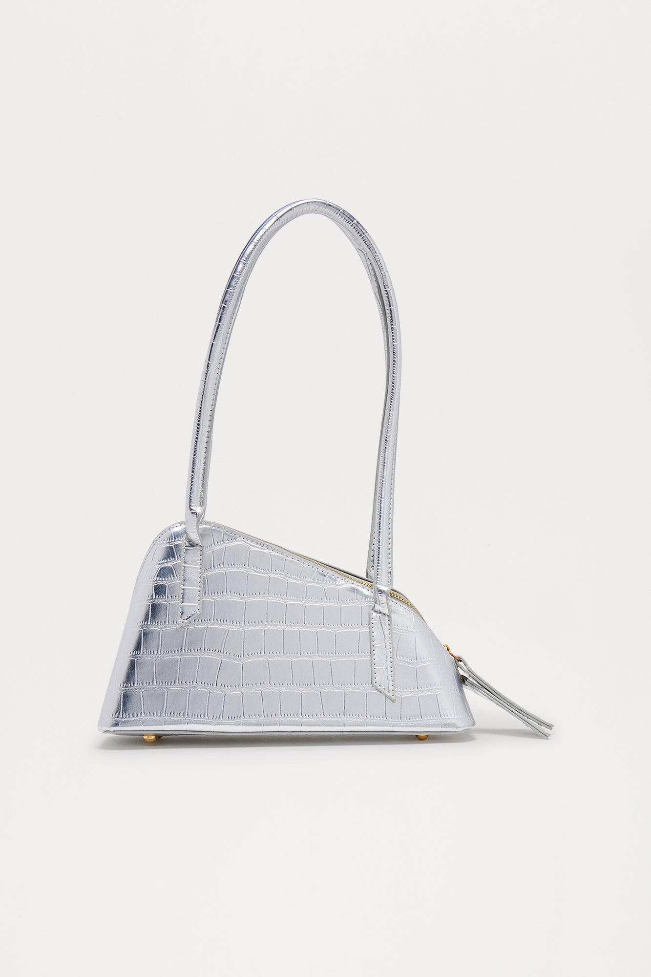 Not Your Average Faux Leather Bag - Silver