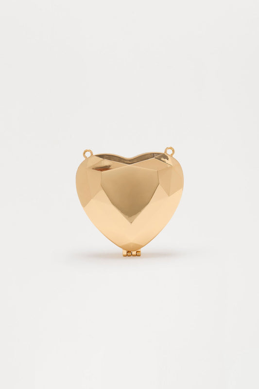 Cold Cold Heart Crossbody Bag - Gold