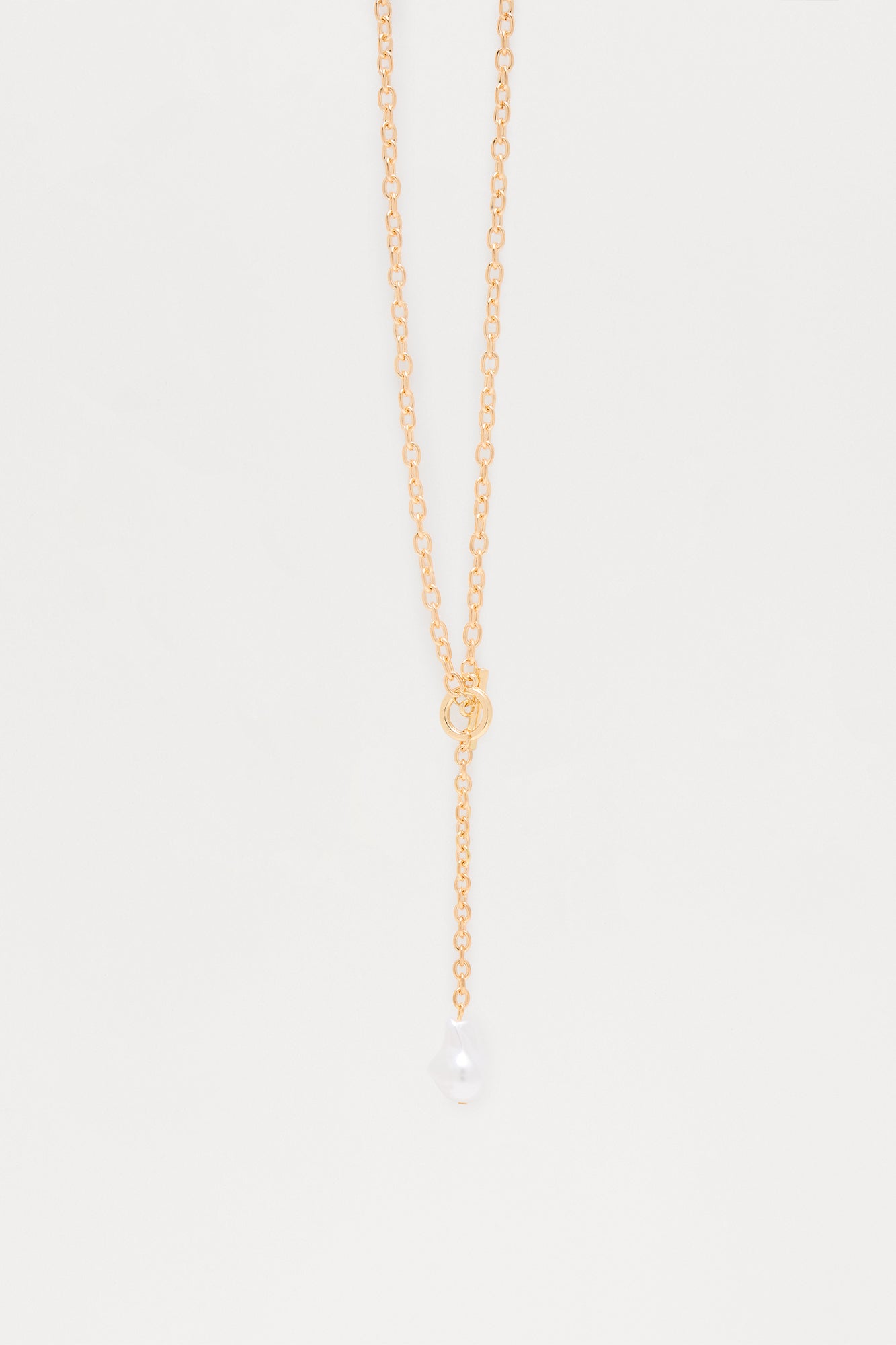 Handle It Lariat Necklace - Gold