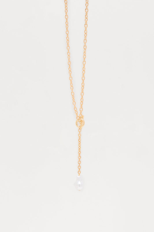 Handle It Lariat Necklace - Gold