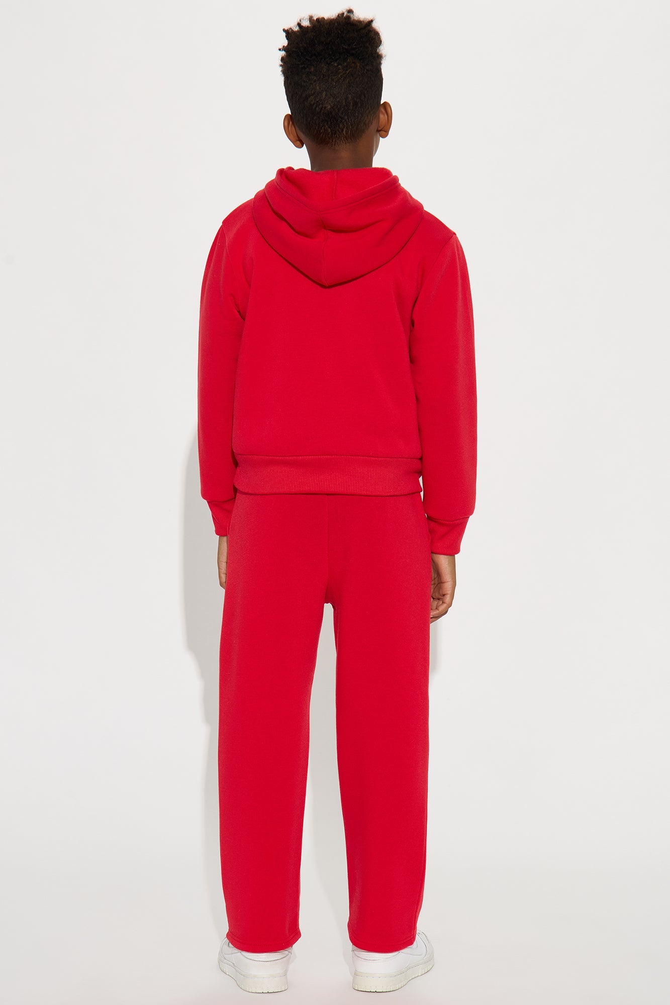 Mini He's Royalty Hoodie And Pant Set - Red