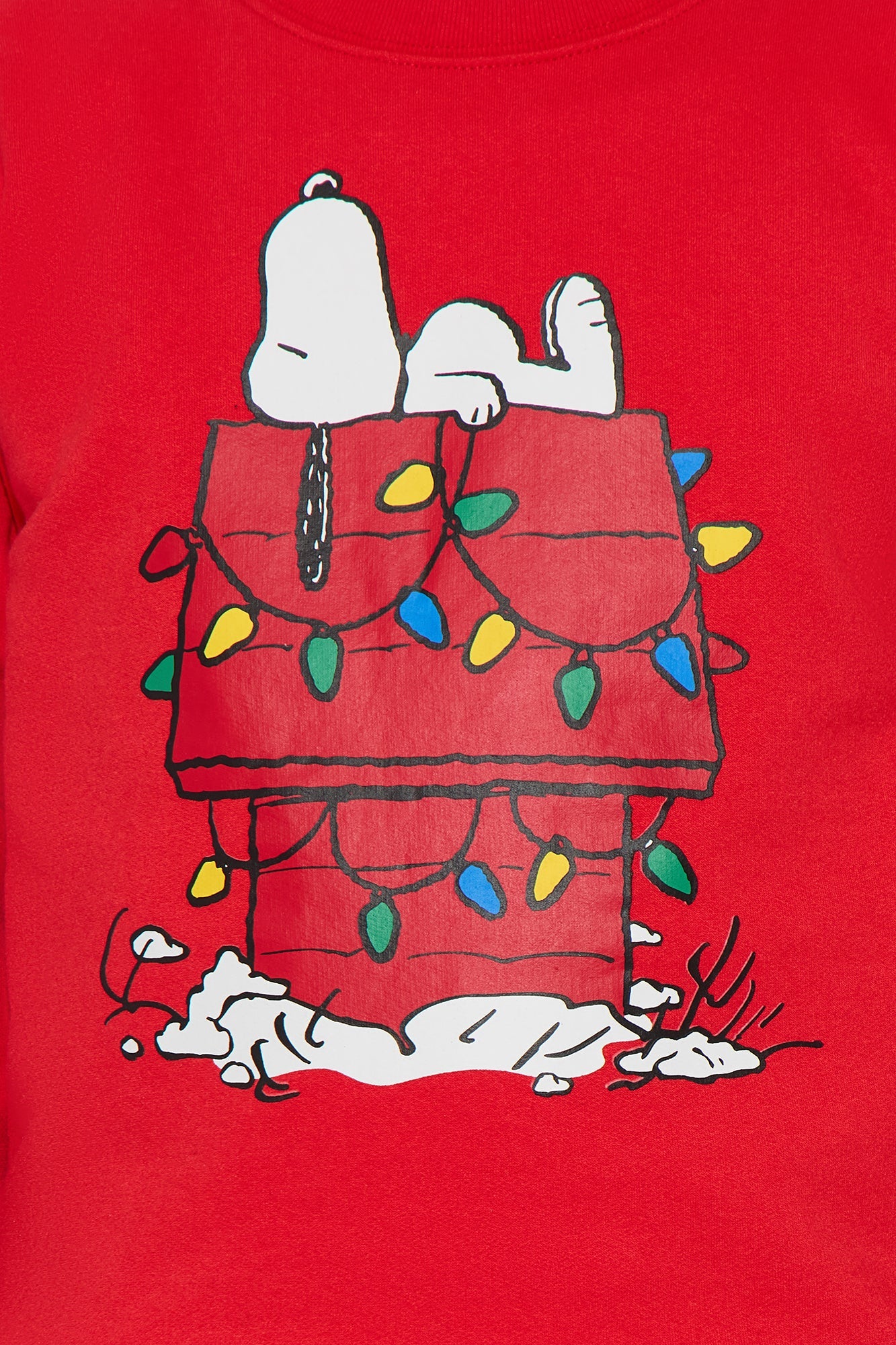 Mini Snoopy Merry Christmas Jogger Pant Set - Red