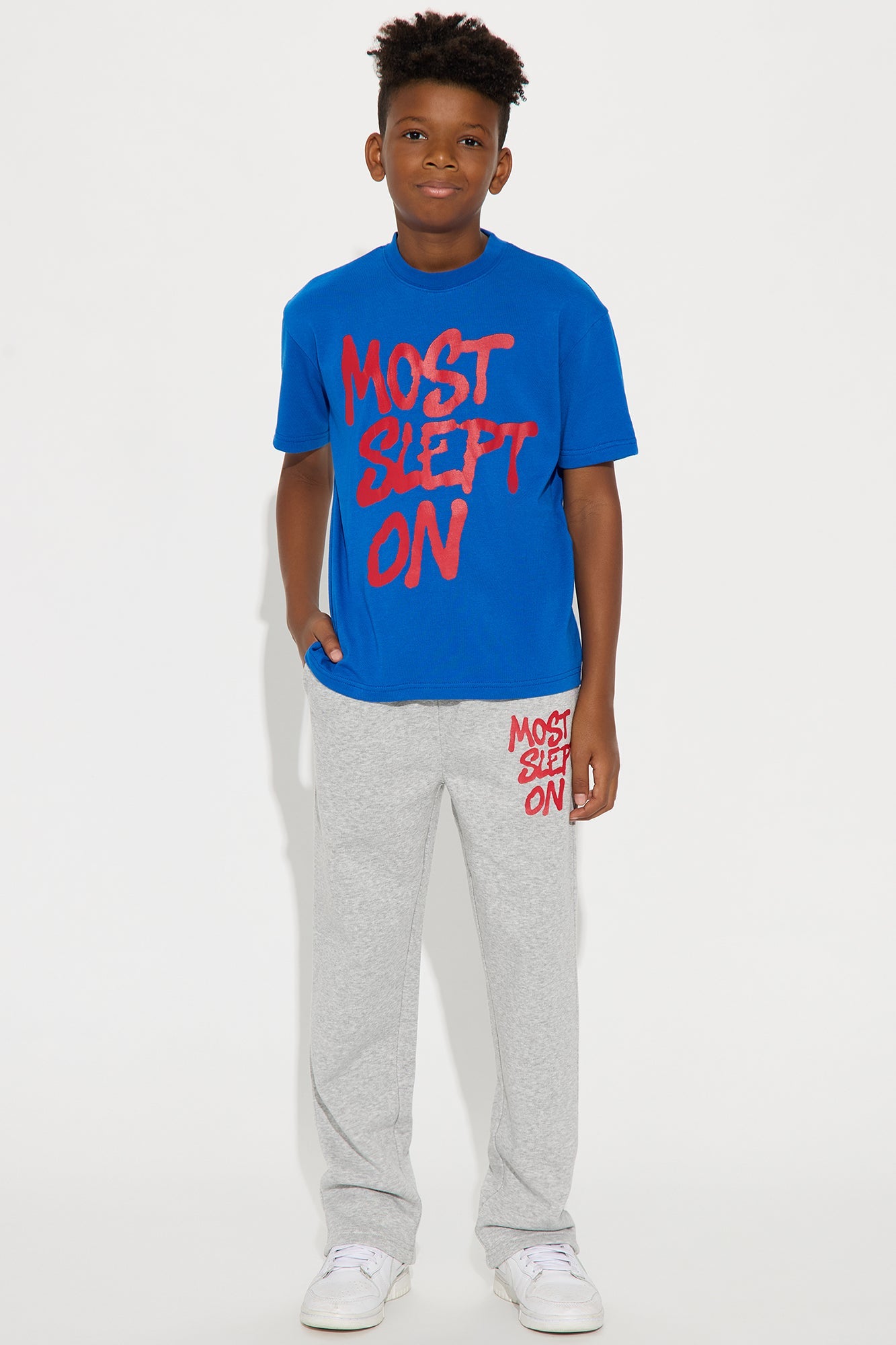 Mini Most Slept On Pant Set - Blue/combo