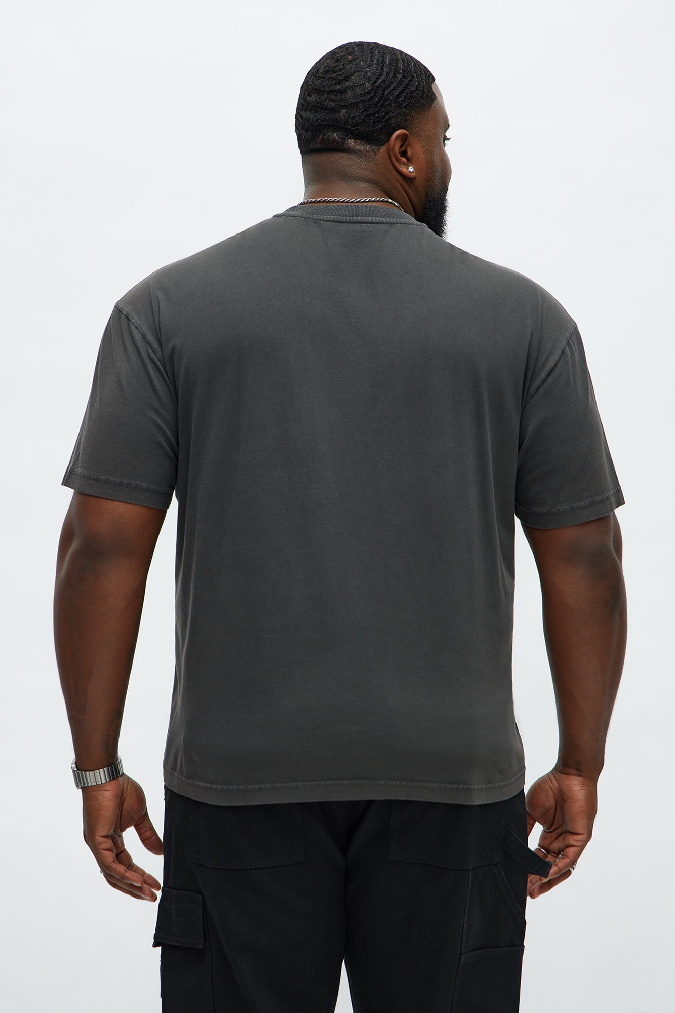Relaxed Vintage Washed Year Round Tee - Charcoal