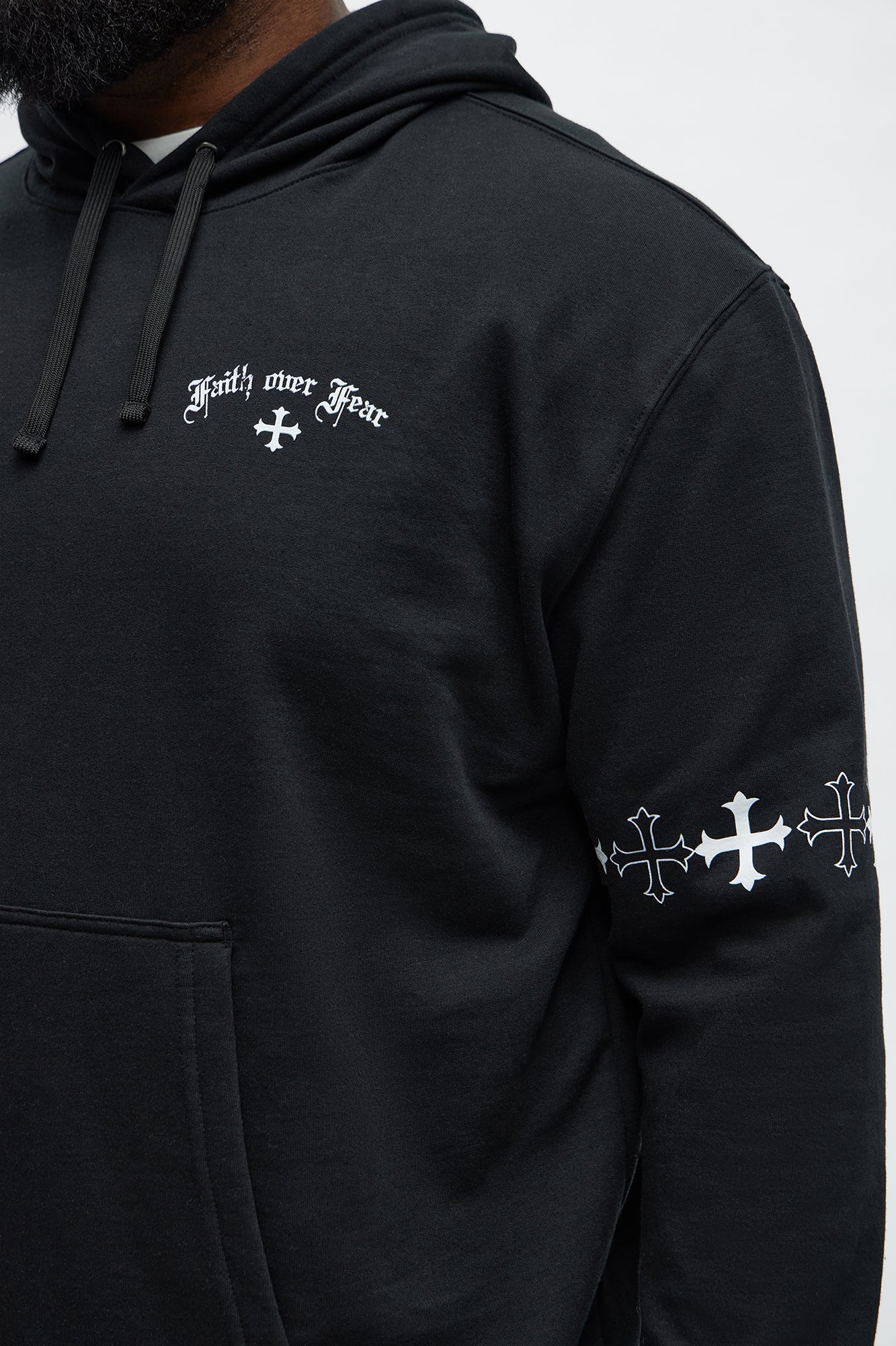 Faith Over Fear Hoodie - Black