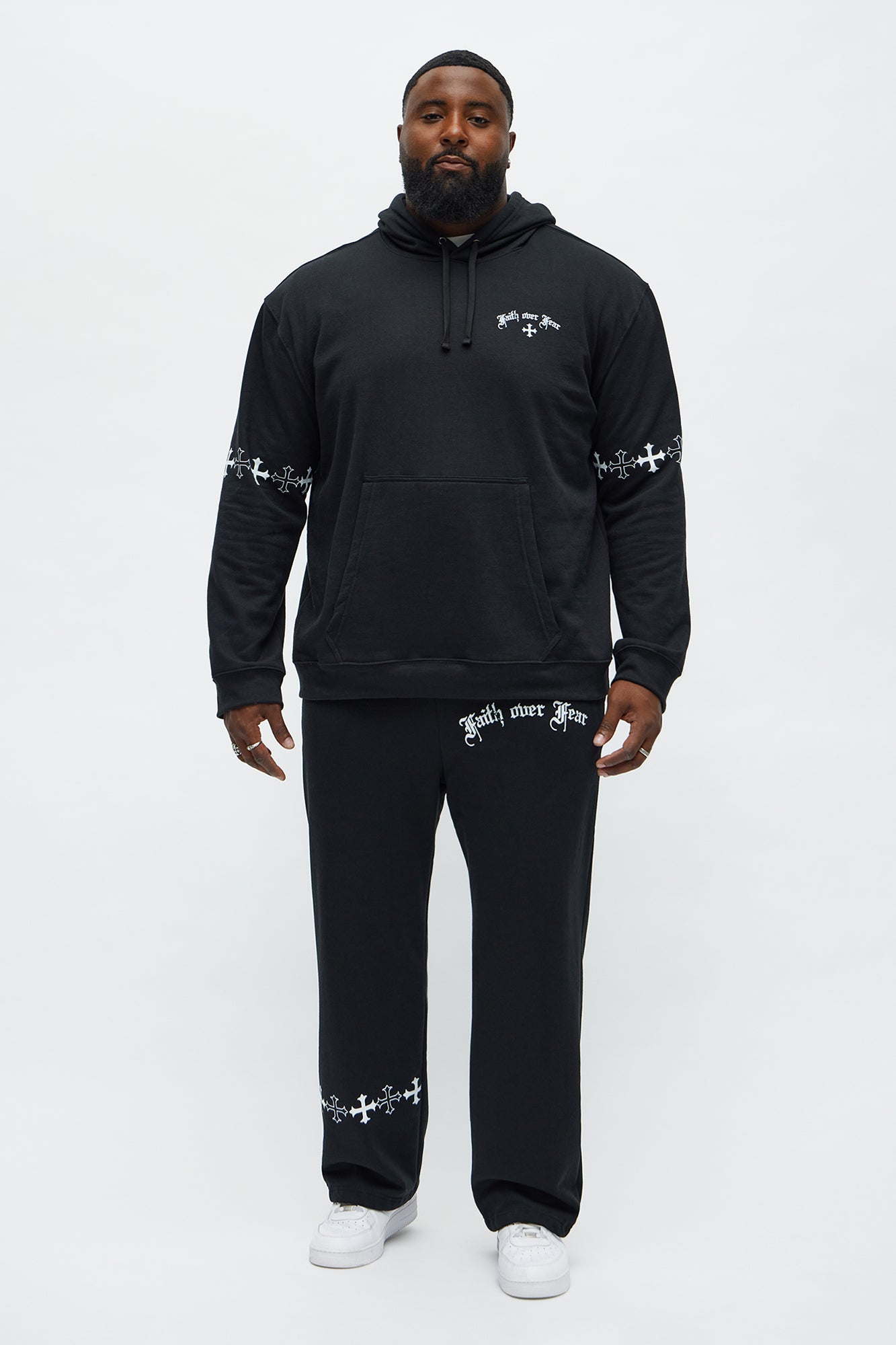 Faith Over Fear Hoodie - Black