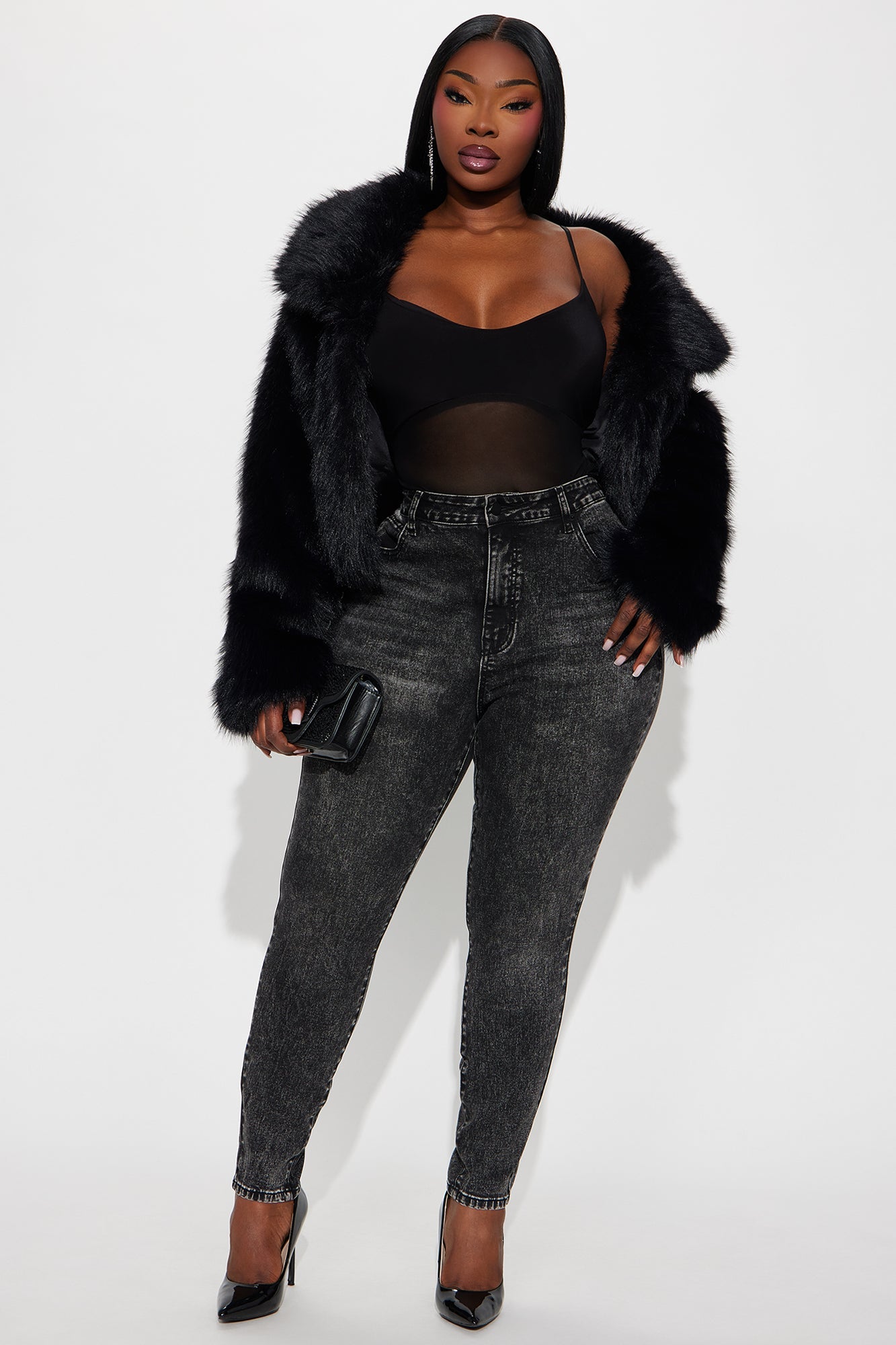 San Diego Sculpting High Rise Stretch Skinny Jeans - Black