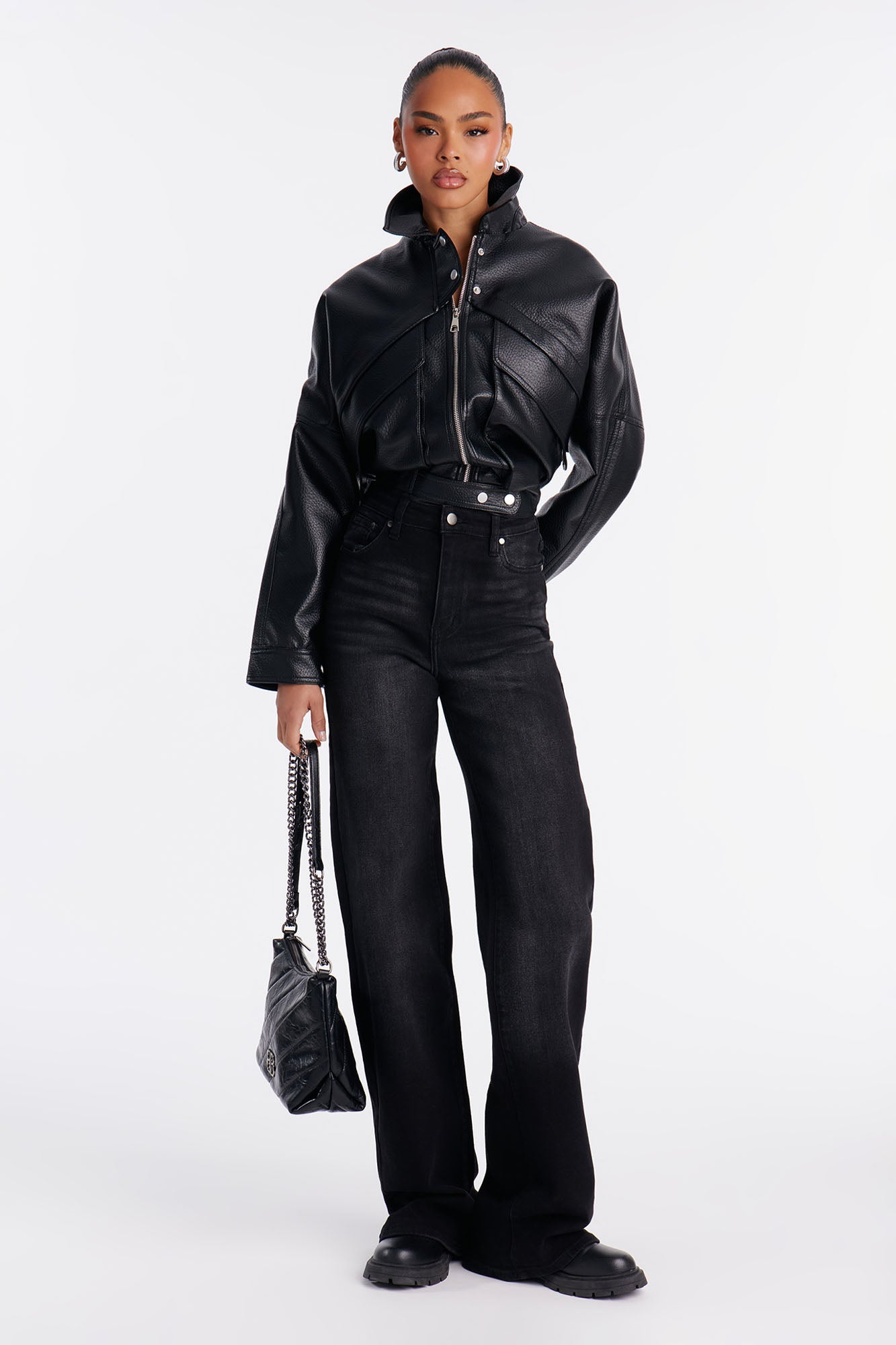 Tall Everyday Basic Straight Leg Denim Jeans - Black