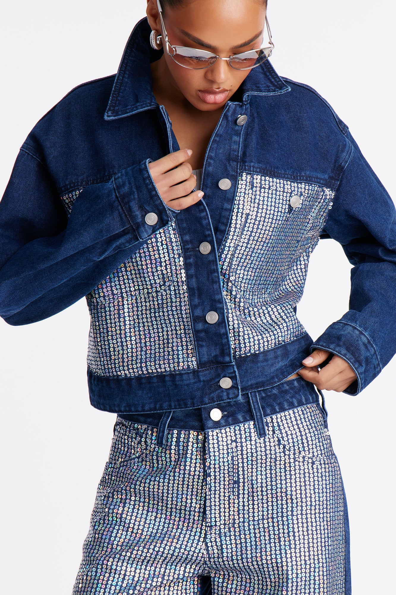 Dazzling Dream Straight Leg Jeans - Dark Wash