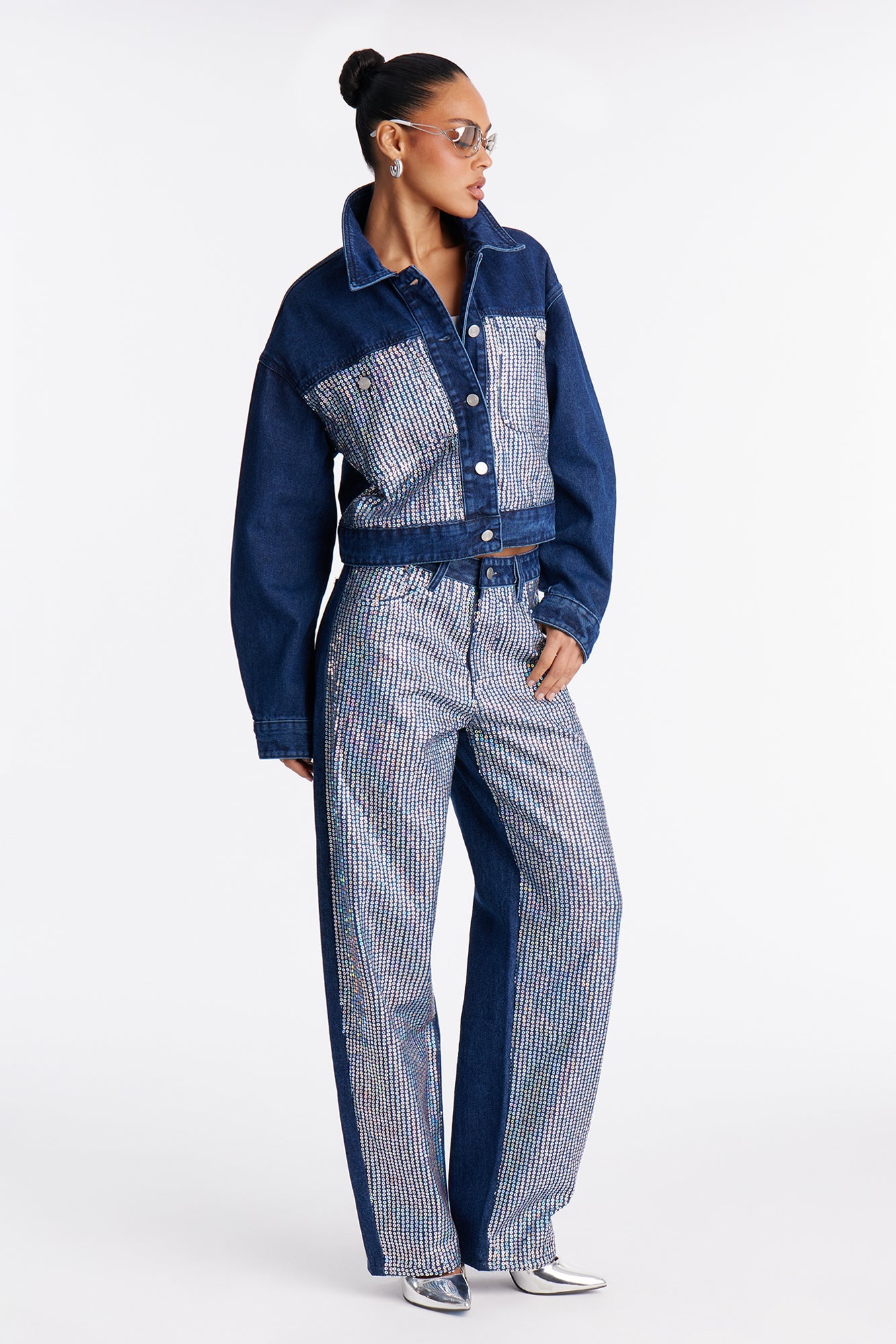 Dazzling Dream Denim Jacket - Dark Wash