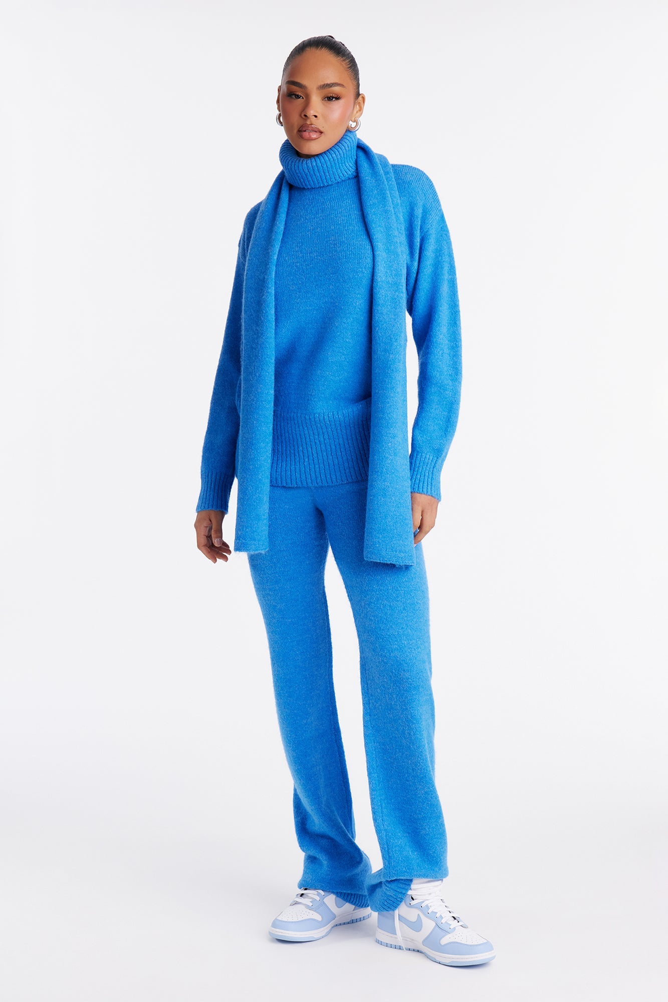 Sophie Sweater 3 Piece Pant Set - Blue