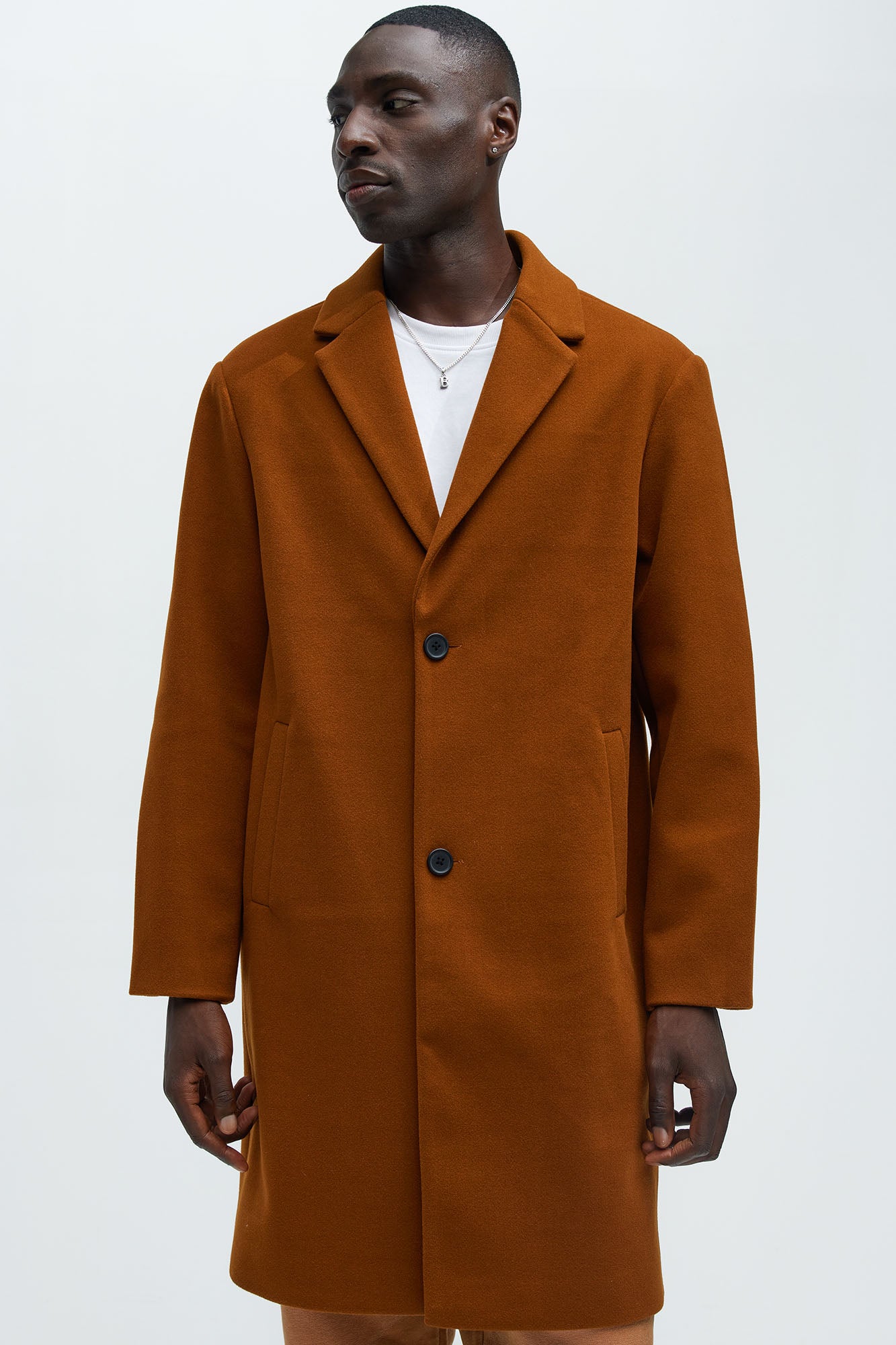 Tomsk Wool Long Coat - Brown