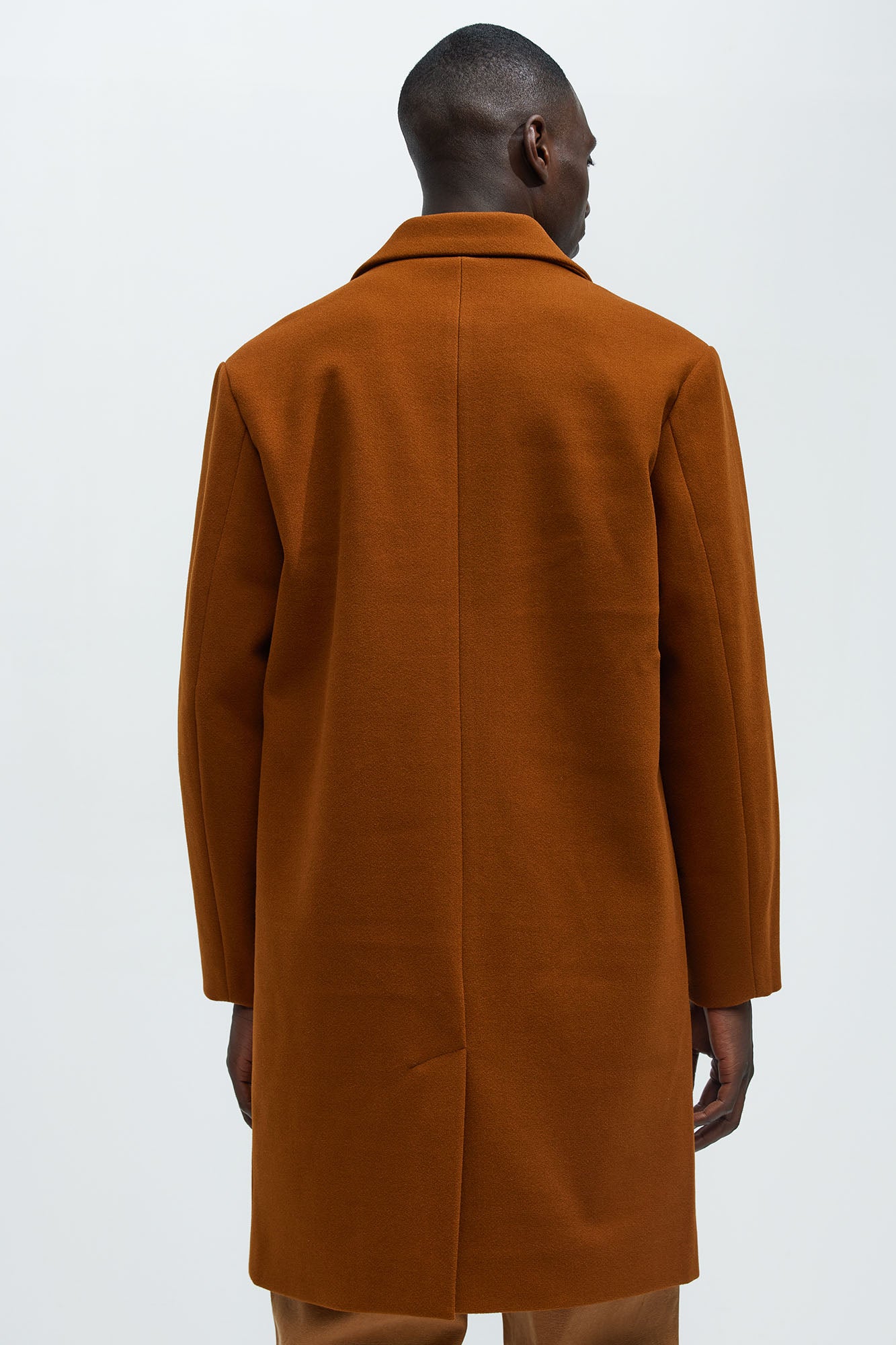 Tomsk Wool Long Coat - Brown