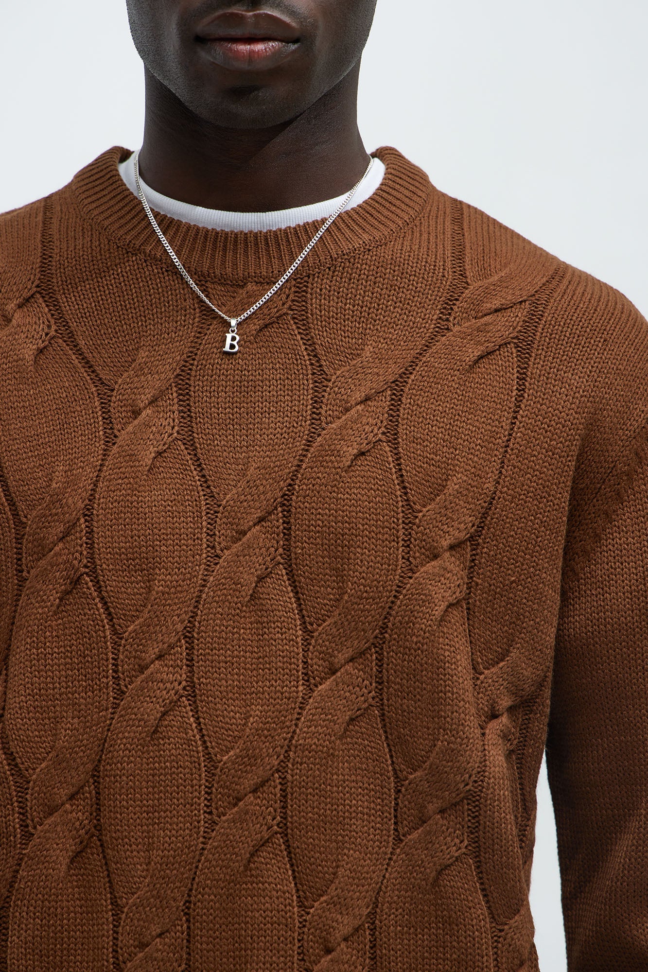 Make The Call Crewneck Sweater - Brown