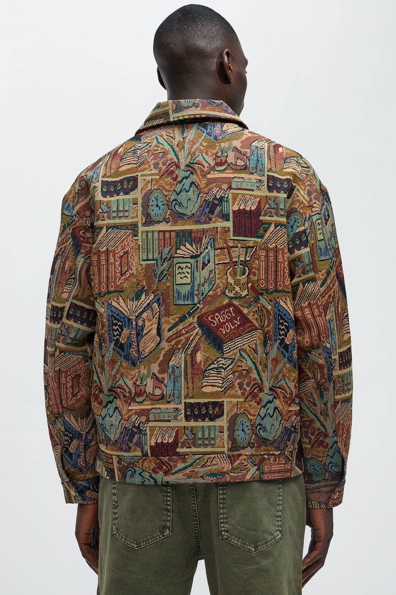 Feelin A Way Tapestry Zip Jacket - Multi Color
