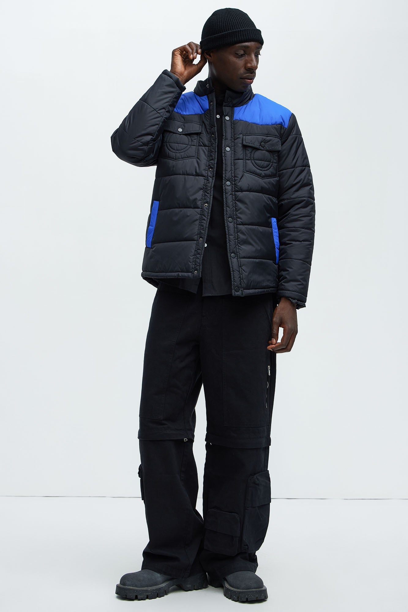Trent Puffer Jacket - Blue