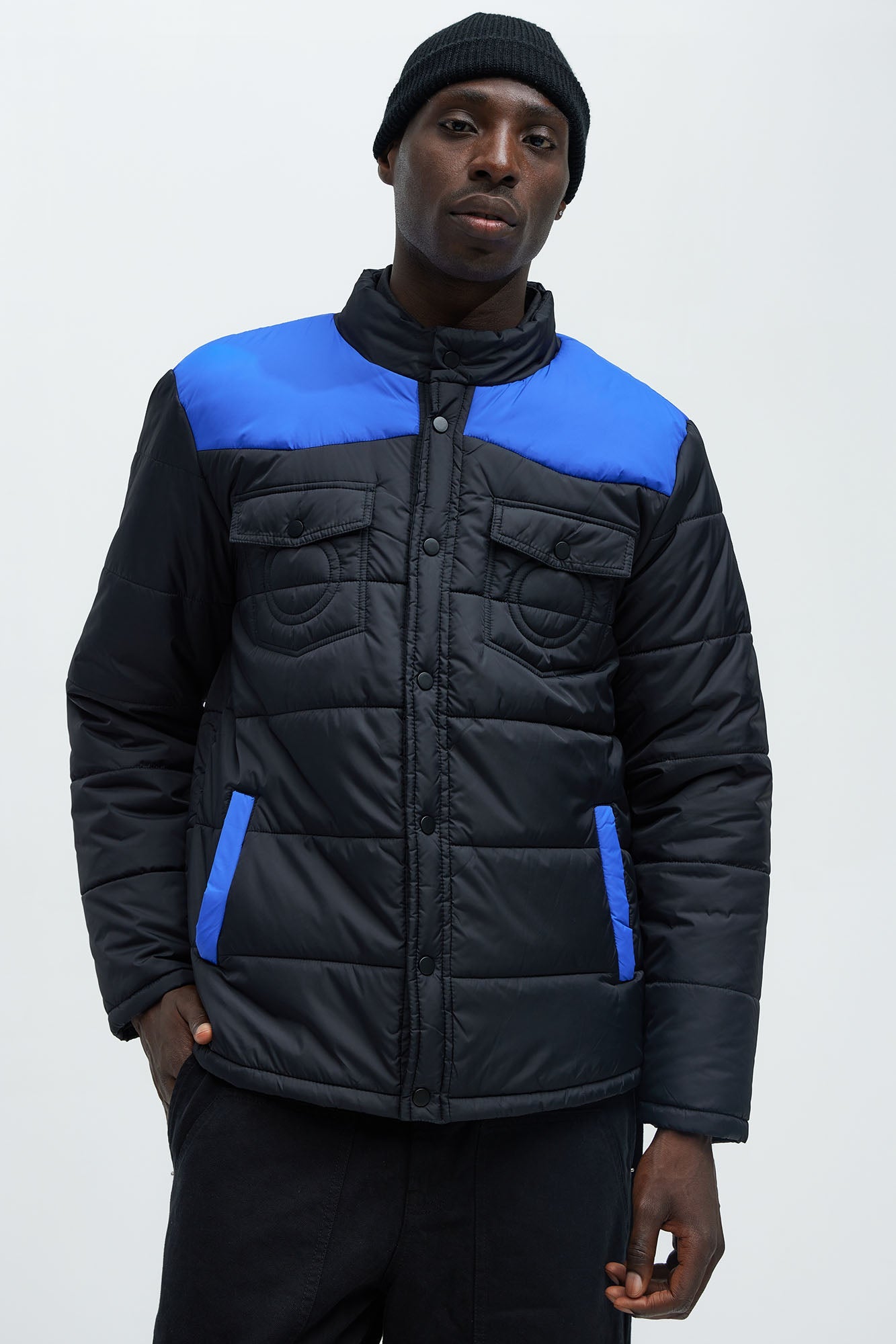 Trent Puffer Jacket - Blue