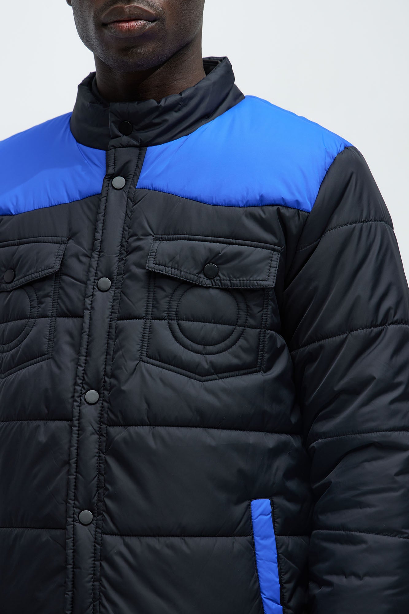 Trent Puffer Jacket - Blue