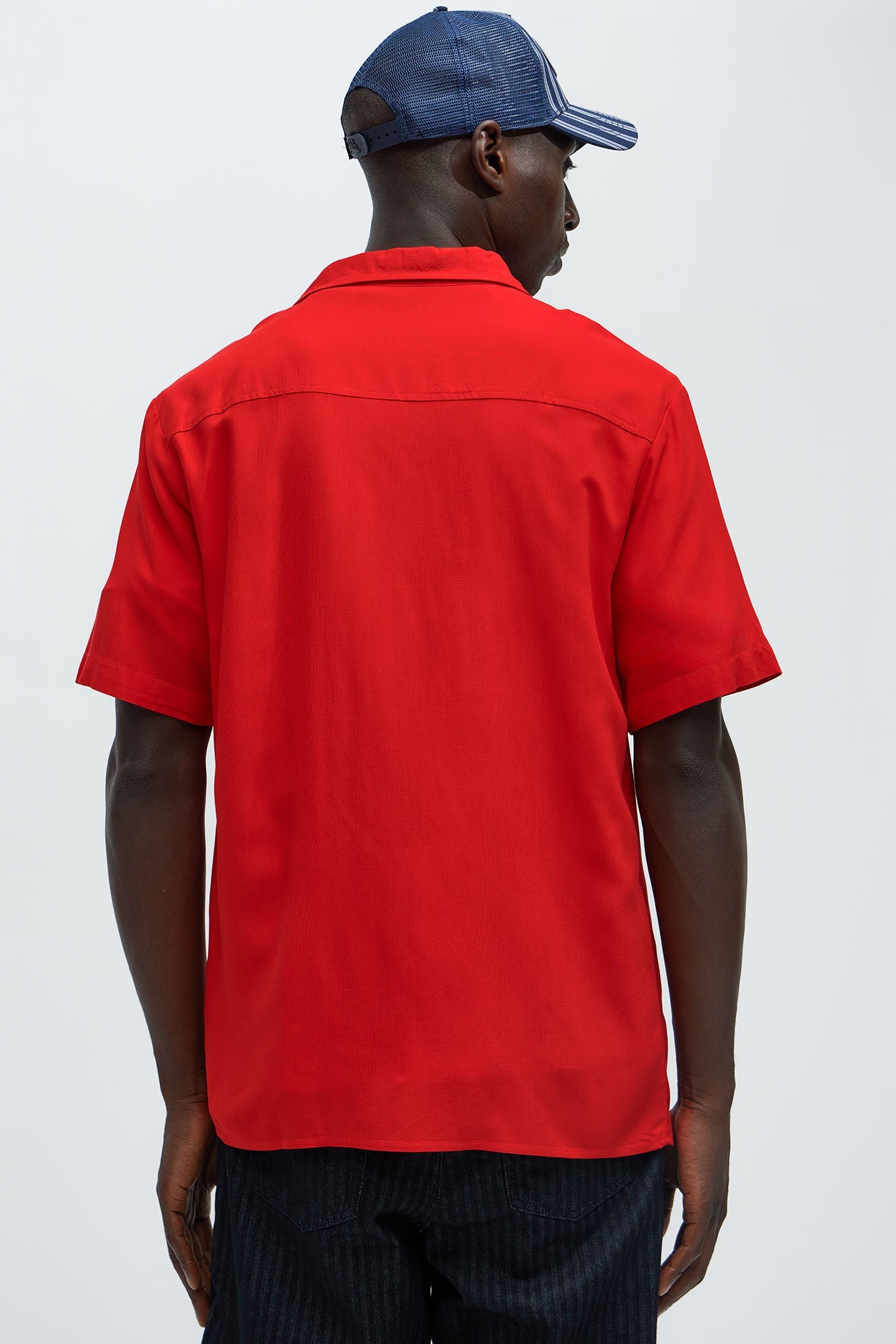 Von Dutch Oversized White Font Shirt - Red