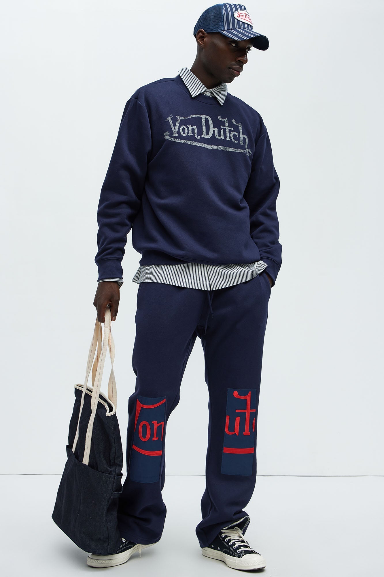 Von Dutch Crewneck Sweatshirt - Navy