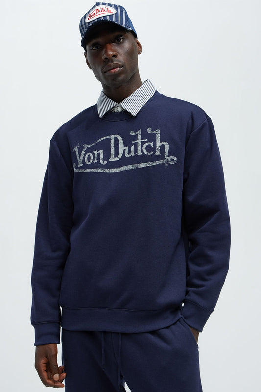 Von Dutch Crewneck Sweatshirt - Navy