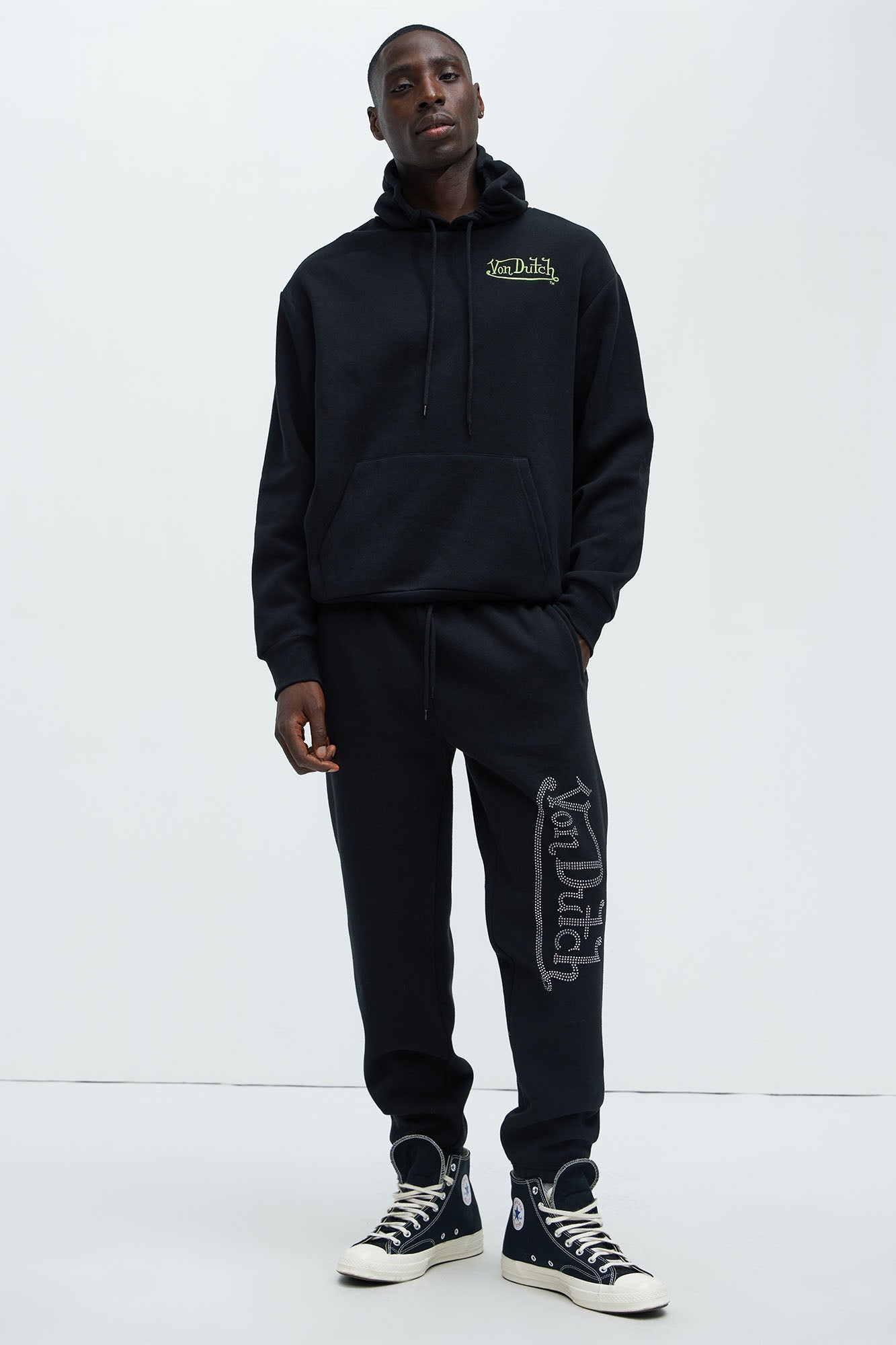Von Dutch Bling Sweatpants - Black