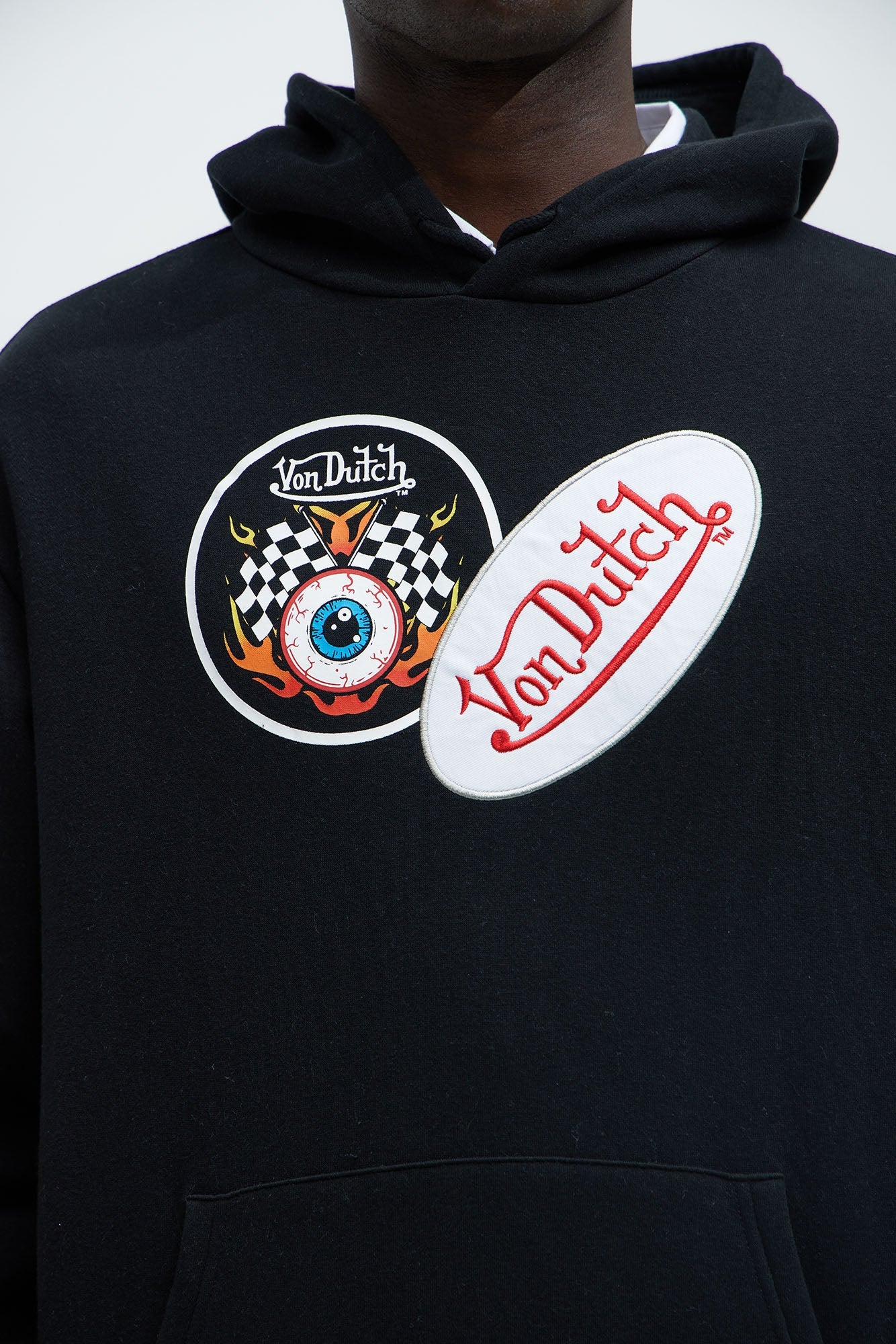 Von Dutch Patches Hoodie - Black