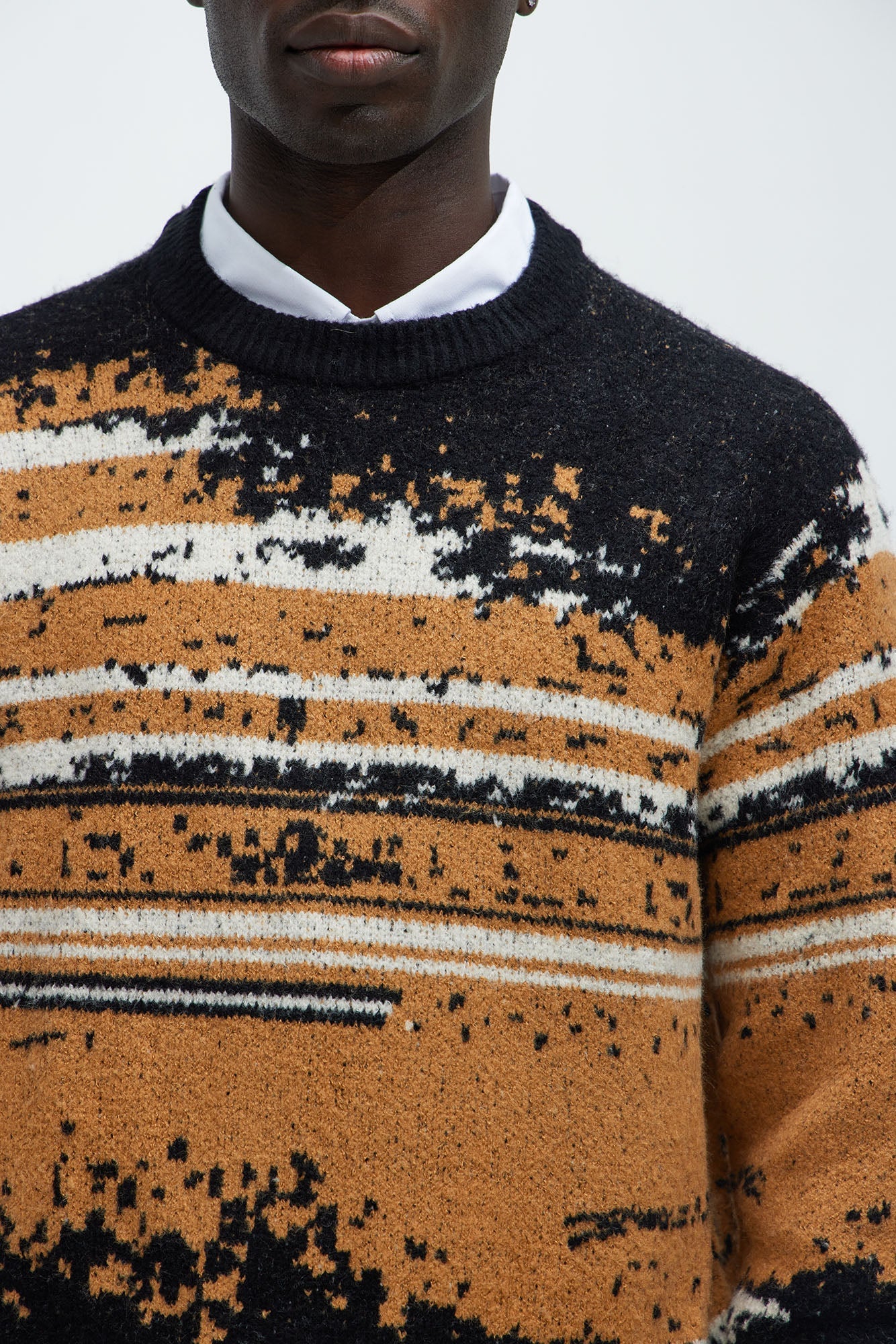 Smyth Crewneck Sweater - Brown Combo